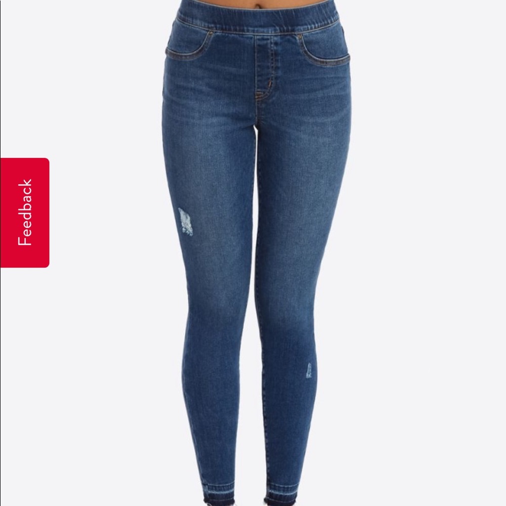 👖SOLD👖 Spanx Distressed Skinny Jeans S